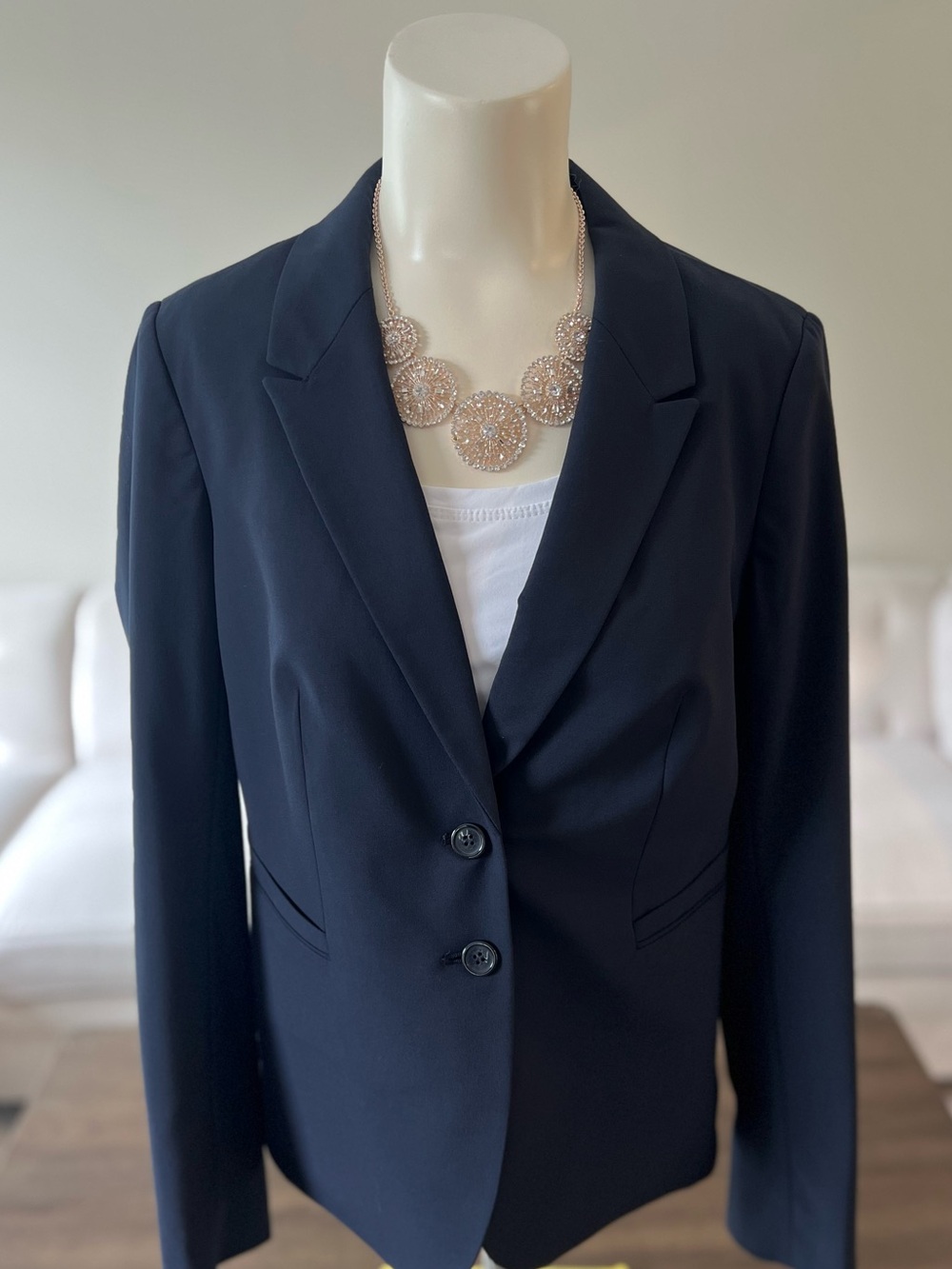 The Limited Collection Navy Blue Blazer Women’s Size 8 Career Office Workwear